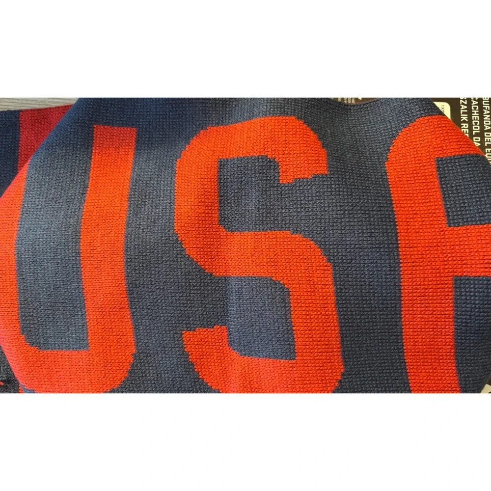 Nike US Soccer National Team Scarf NWT 2010 World Cup Reversible USA Knit